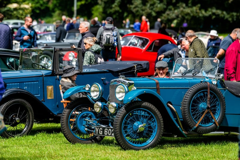 Exhibitors enjoying this special event alongside their cars