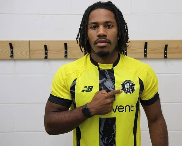 Zico Asare has signed for Harrogate Town for an undisclosed fee. Picture: Harrogate Town AFC
