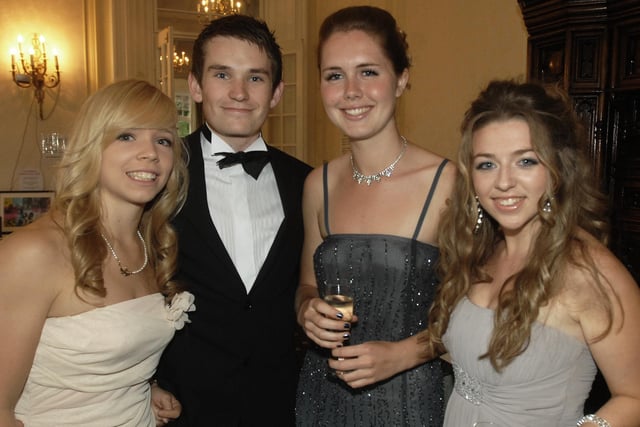 Sarah Milne, Alex Fowler, Hannah Lowther and Charlotte Callinan - Harrogate Ladies' College Prom in 2010