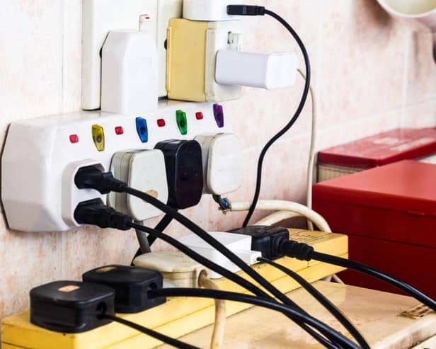Overloaded electrical sockets increase the chances of overheating and fire