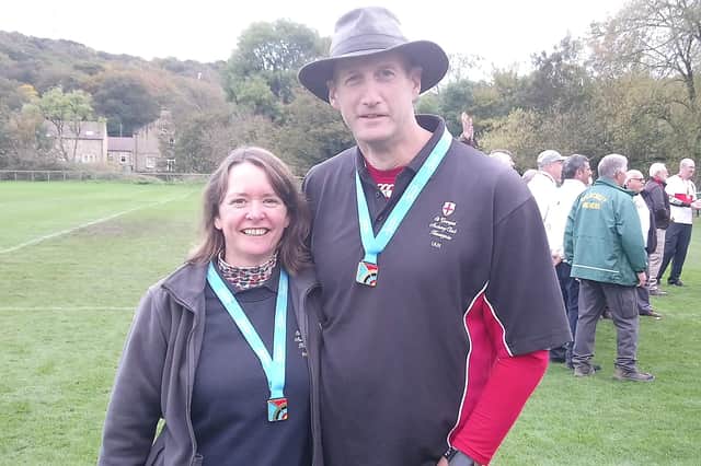 Fiona and Ian Harris impressed for St George's Archery Club. Picture: Submitted