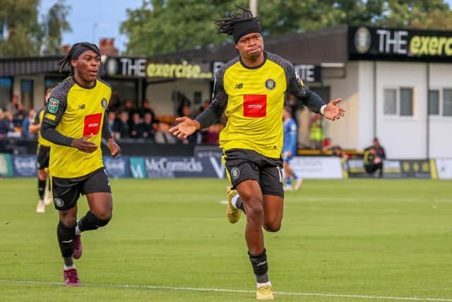 Sam Folarin scored eight goals in all competitions during the 2023/24 campaign. Picture: Matt Kirkham