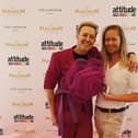 Harrogate-based Luke Christian, right, a deaf, gay entrepreneur who set up his own fashion label Deaf Identity, is pictured with Ian ‘H’ Watkins of legendary pop band Steps at the  2023 Attitude Pride Awards in London.