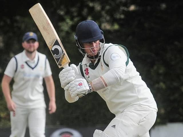 Leo Johnson was one of three Collingham & Linton batsmen to hit half-centuries in Saturday's crushing of North Leeds. Picture: Steve Riding