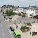 A new cycle lane in Harrogate town centre is part of the latest set of revisions to the Gateway plans, which at one point were threatened with a judicial review by angry businesses. (Picture contributed)
