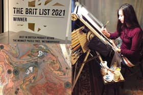 Illustrator Kirsty Greenwood's work was the winner of Best in British Product Design - The Brit List 2021.