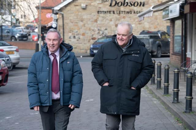 Coun Mark Crane, North Yorkshire Council’s executive member for open for business, left, with the local member for the Sherburn-in-Elmet division, Coun Bob Packham