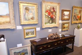 From Ludlow, Rowles Fine Art offer paintings and sculpture