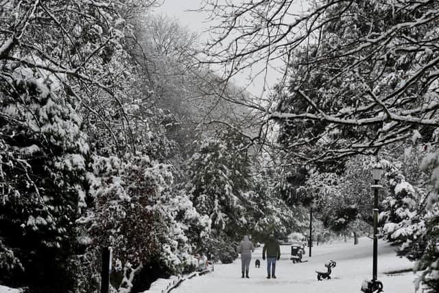 The Met Office has issued a yellow weather warning for heavy snow across the Harrogate district