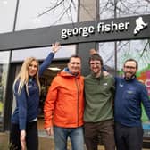 Delighted to open in Harrogate - CEO of George Fisher outdoors store, Chris Tiso, second from left,  with the team Lauren, Richard, Luke. (Picture contributed)