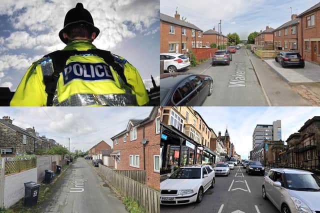 We take a look at the 15 streets that recorded the most crimes in the Harrogate district according to the latest police figures
