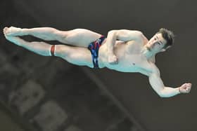 Jack Laugher in action for Great Britain during the World Aquatics Diving World Cup in Montreal, Canada last month. Picture: Minas Panagiotakis/Getty Images