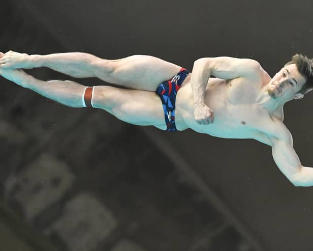 Jack Laugher in action for Great Britain during the World Aquatics Diving World Cup in Montreal, Canada last month. Picture: Minas Panagiotakis/Getty Images