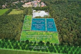 Harrogate Spring Water has announced plans to create a new area of publicly accessible community woodland as part of revised proposals to expand its bottling plant. (PIcture contributed)