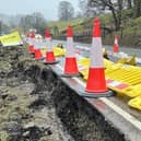 North Yorkshire Council says that wet weather caused the A59 at Kex Gill between Harrogate and Skipton to crack