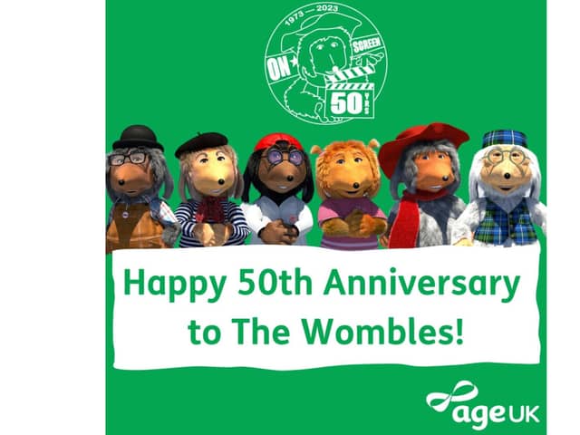 Age UK Ripon team up with The Wombles for their 50th Anniversary
