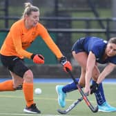Harriet Evans in action during Harrogate Hockey Club Ladies 1st XI's home draw with Pendle Forest. Pictures: Gerard Binks
