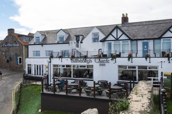 The new terrace at the Bamburgh Castle Inn (photo: Tracey Bloxham)