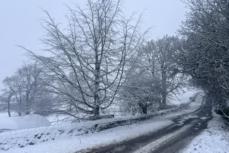 A very snowy Harrogate this morning