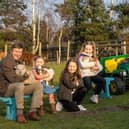Looking forward to the big event at the Great Yorkshire Showground in Harrogate - Springtime Live show director Charles Mills with youngsters Sophie Prentice, Bella Francisco and Holly Ward.