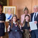 Flashback to 2021 when the remarkable Lauren Doherty, centre, received the British Empire Medal in the Queens Birthday Honours for services to education.