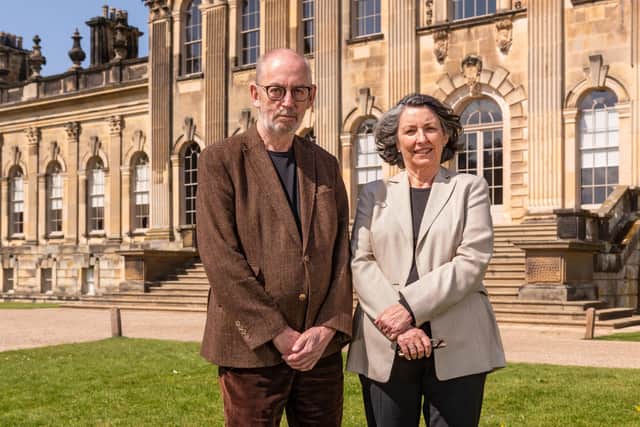 "Both Victoria and I have learned the importance of speaking openly about cancer" - The Honorable Nicholas Howard and his wife, Victoria (Vicky) Howard, outside historic Castle Howard. (Picture contributed)