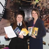 Pictured: Ruby Fielding, and Outwood Academy Ripon Principal Rachel Donohue.