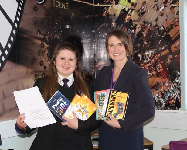 Pictured: Ruby Fielding, and Outwood Academy Ripon Principal Rachel Donohue.