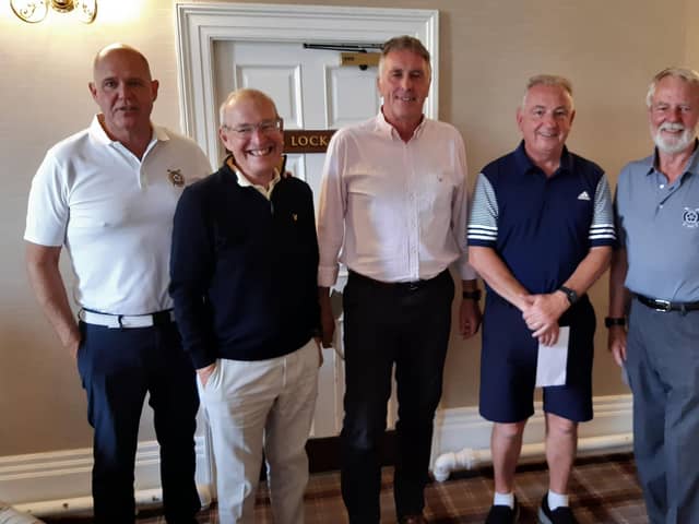 Winners of Pannal GC's away day to Huddersfield GC, from left, Graham Watson, Michael Rhodes, Andy North, Peter Chambers and Men’s Captain Martin Boyle. Pictures: Submitted