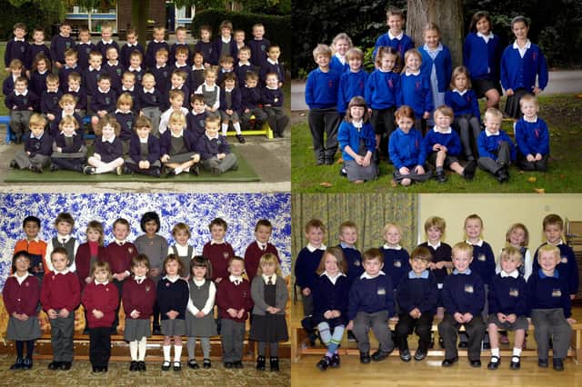 We take a look at 18 photos of primary school starters from across the Harrogate district over the years