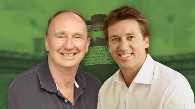 Coming to Harrogate - Test Match Special stars Jonathan Agnew and Glenn McGrath.
