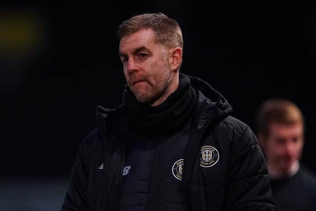 Sulphurites boss Simon Weaver has no fresh injury concerns ahead of Tuesday's League Two clash with Tranmere. Picture: Malcolm Bryce/ProSportsImages