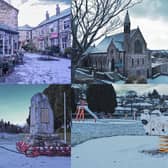 Images of the historic town of Pateley Bridge in Nidderdale looking festive as December's snow hits Nidderdale.