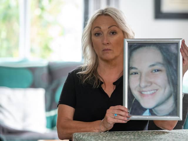 Naomi Carrack, sister of Gemma Simpson, who fears Gemma's killer will strike again if released | Charley Atkins / SWNS  