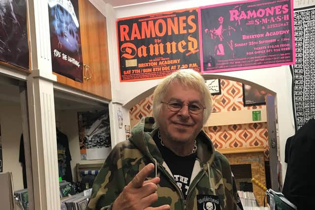 Flashback to the memorable day the UK Subs and lead singer Charlie Harper (pictured) visited Evil Eye Vinyl record store in Harrogate in 2018. (Picture contributed)