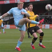Harrogate Town suffered their first defeat in four matches when they were beaten by Newport County at Rodney Parade. Pictures: Alun Roberts/ProSportsImages