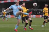 Harrogate Town suffered their first defeat in four matches when they were beaten by Newport County at Rodney Parade. Pictures: Alun Roberts/ProSportsImages