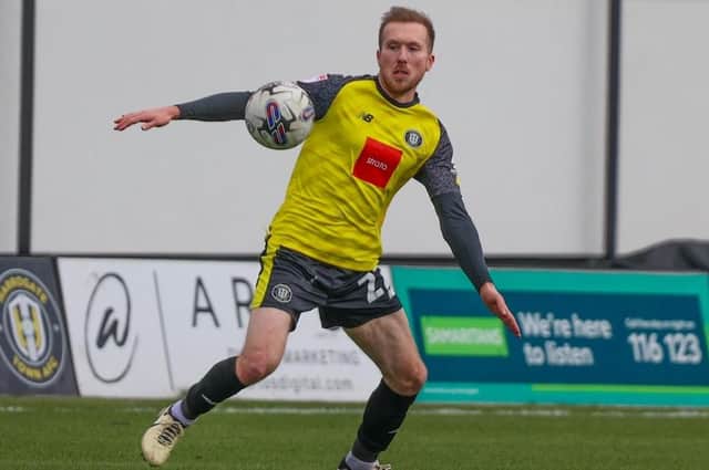 Stephen Dooley in action for Harrogate Town. Pictures: Matt Kirkham