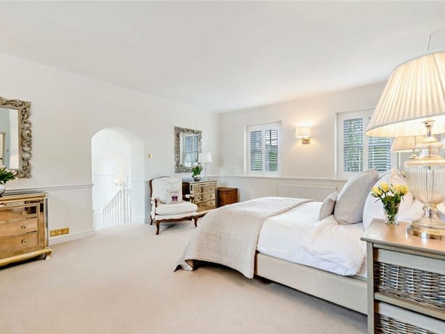 One of the large double bedrooms in the property.
