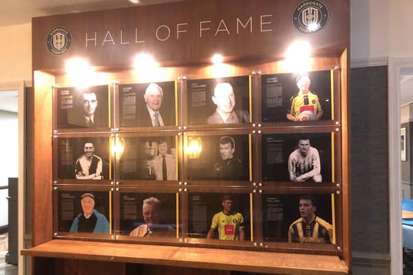 Legends looking on - Harrogate Town Hall of Fame was launched in February at the Cedar Court Hotel. (Picture contributed)