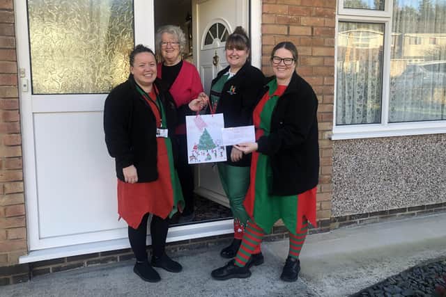 Staff at Greenfield Court Care in Harrogate have been delivering gifts to the elderly to tackle loneliness this Christmas