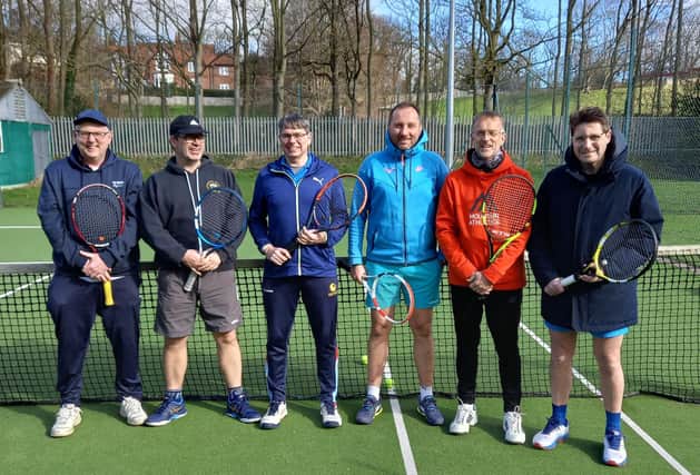 Harlow Tennis Club's men's touring team. Picture: Submitted