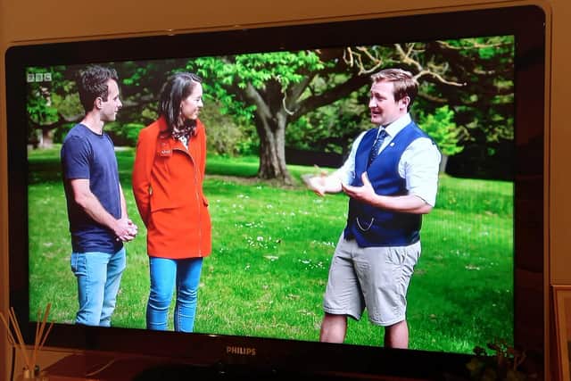 Harrogate's Harry of Walking Tours fame in a 2023 episode of BBC TV's Escape to the Country. (Picture contributed)