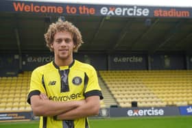Stephen Duke-McKenna was unveiled as Harrogate Town's first signing of the summer transfer window on Monday evening. Pictures: Harrogate Town AFC