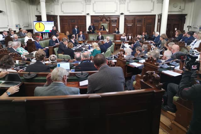 The key meeting at County Hall, in Northallerton. PHOTO: LDRS.