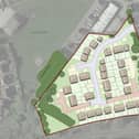 The site layout for the successful planning application for 64 new affordable houses in Knaresborough.