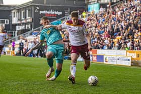 Bradford City defender Matty Foulds has joined Harrogate Town on loan. Picture: Tony Johnson/National World