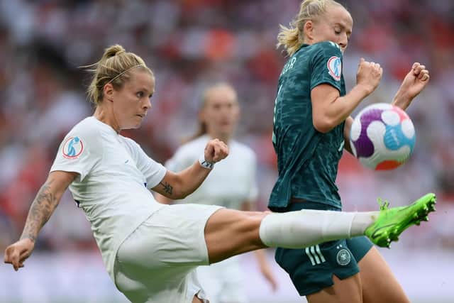 Rachel Daly won 84 caps for England and scored 16 goals. Picture: Getty Images