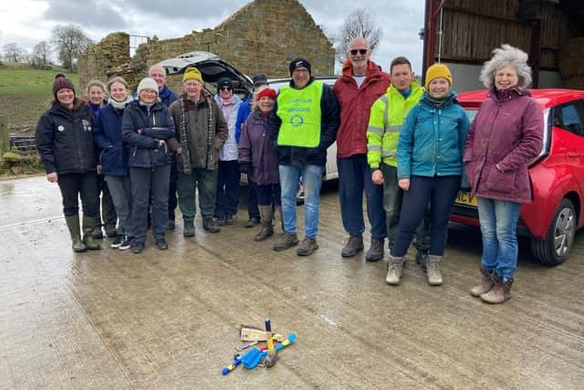 The team at 'Trees for Nidderdale' prepare to get to work.