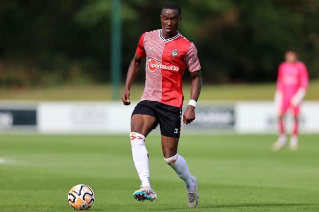 Derrick Abu in action for Southampton FC. Picture: Isabelle Field/Southampton FC via Getty Images